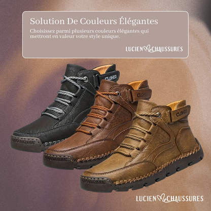 Charles | Chaussures de randonnée orthopédiques en cuir PU