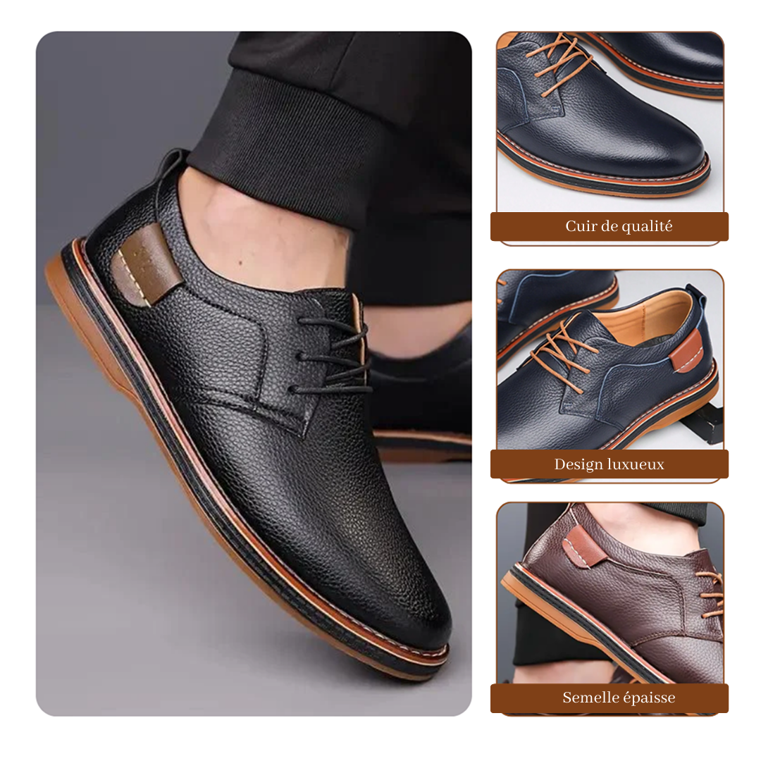 Connor | Chaussures d'affaires de couleur unie