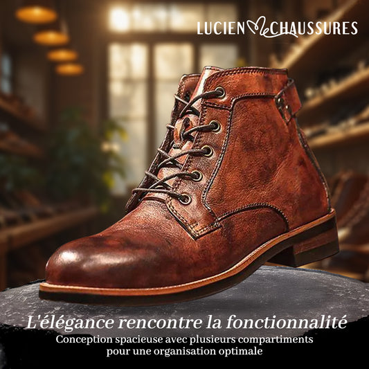 Mark | Bottes en cuir rétro classiques pour hommes